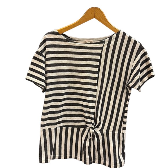 GAP Tops - Gap Striped Blouse with Twist Knot Accent